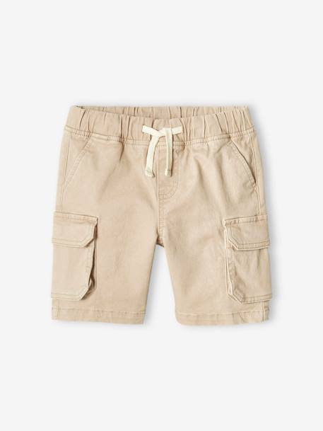 Short garçon battle facile à enfiler beige+kaki+marine 5 - vertbaudet enfant 