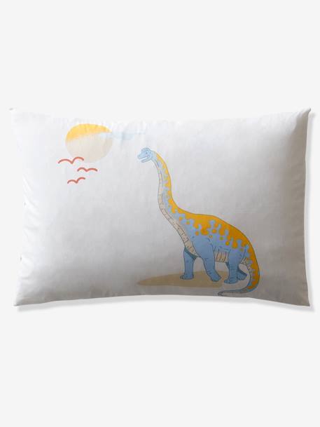 Parure housse de couette enfant et taie d'oreiller JURASSIC CAMP blanc imprimé 8 - vertbaudet enfant 