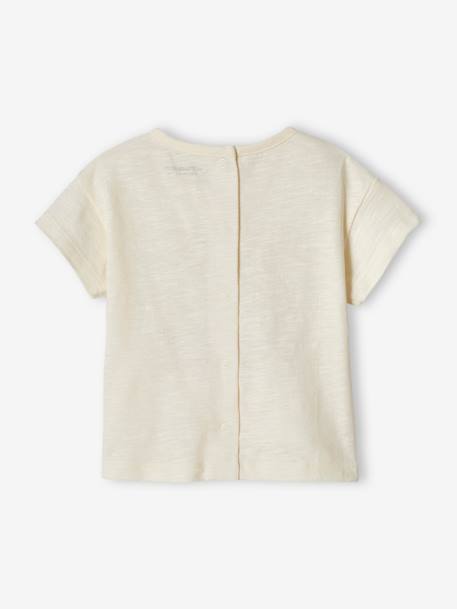 T-shirt bébé à message manches courtes écru 6 - vertbaudet enfant 