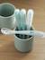 Lot de 4 cuillères 1er âge Soft sans BPA bleu/gris/ocre+blue/ eucalyptus/ pink/ mist+vert sauge 8 - vertbaudet enfant 