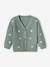 Gilet bébé brodé en côtes anglaises écru+marine+vert d'eau 12 - vertbaudet enfant 