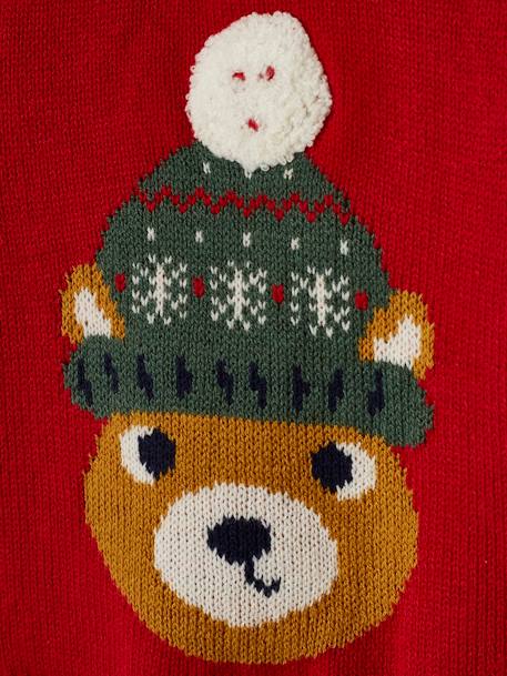 Pull de Noël bébé motif ours rouge 3 - vertbaudet enfant 