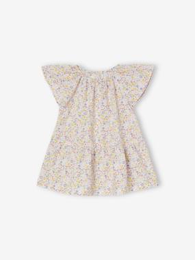 Robe Bébé Vichy Avec Smocks | 100% Coton - Fleur Brodée
