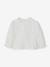 Blouse bébé broderie anglaise à volants blanc+bleu ciel+rose bonbon 7 - vertbaudet enfant 