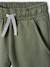 Pantalon garçon jogger en molleton encre+noir imprimé+vert sauge 9 - vertbaudet enfant 