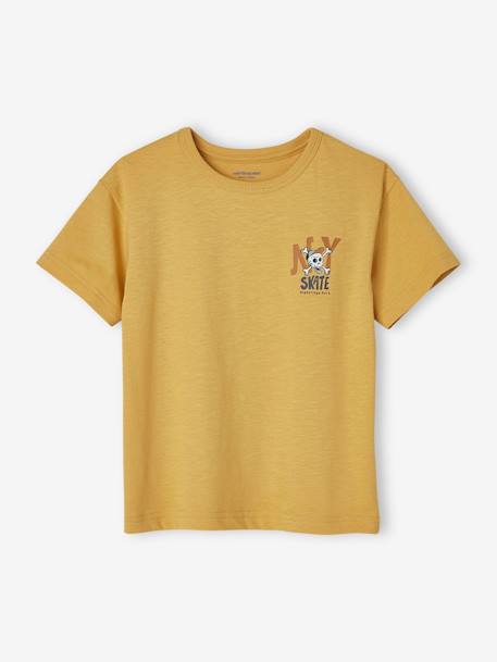 Tee-shirt maxi motif dos garçon gris+moutarde 12 - vertbaudet enfant 