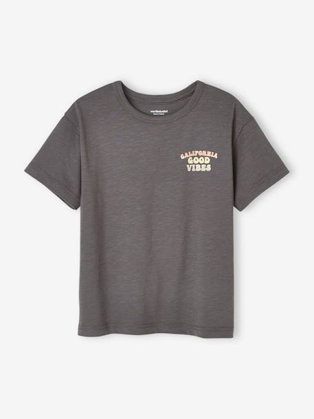 Tee-shirt maxi motif dos garçon gris+moutarde 6 - vertbaudet enfant 