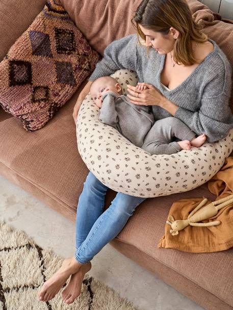 Housse pour coussin d'allaitement Hygge+imprimé fleuri 6 - vertbaudet enfant 