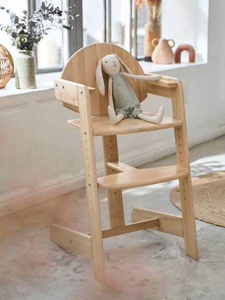 Chaise haute évolutive Woody 2 VERTBAUDET bois 2 - vertbaudet enfant 