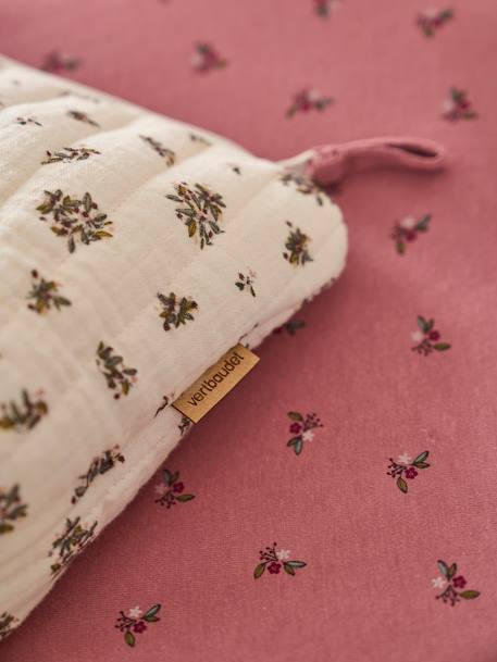 Trousse de toilette enfant en gaze de coton Babylone+bleu grisé+imprimé fleurs grenier+Lovely Leo 12 - vertbaudet enfant 