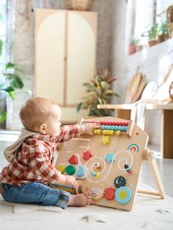 Idées cadeaux bébés et enfants-Planche d'activités verticale en bois FSC®