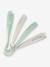 Lot de 4 cuillères 1er âge Soft sans BPA bleu/gris/ocre+blue/ eucalyptus/ pink/ mist+vert sauge 11 - vertbaudet enfant 