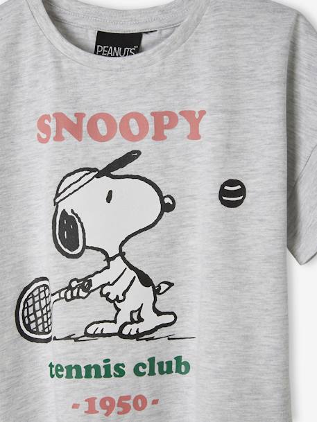 T-shirt manches courtes Snoopy Peanuts® gris chiné 3 - vertbaudet enfant 