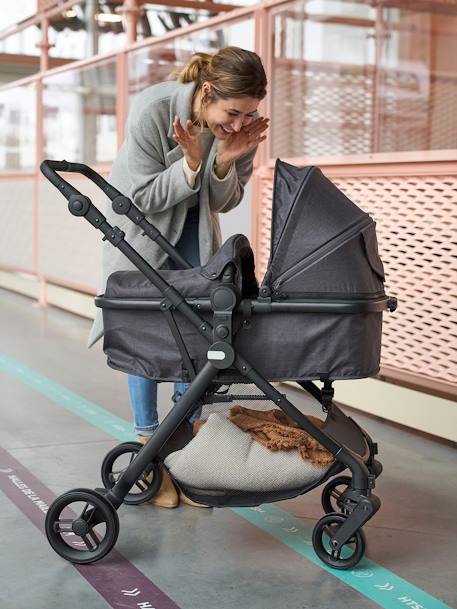 Poussette Trio transformable Libra VERTBAUDET gris irisé 4 - vertbaudet enfant 