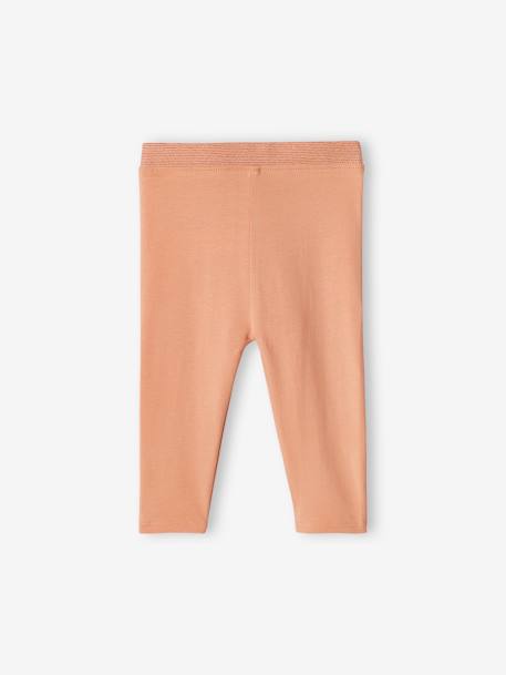 Legging bébé fille ceinture pailletée Oeko-Tex® abricot+marine+vert de gris 2 - vertbaudet enfant 