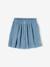Jupe fille en gaze de coton beige+bleu grisé+rose+vert sauge+vieux rose+violet 5 - vertbaudet enfant 