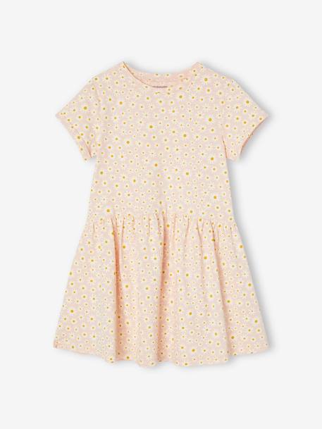 Robe Basics imprimée fille manches courtes  - vertbaudet enfant