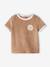 Ensemble bébé tee-shirt + short en éponge bleu grisé+rayé bleu+taupe 20 - vertbaudet enfant 