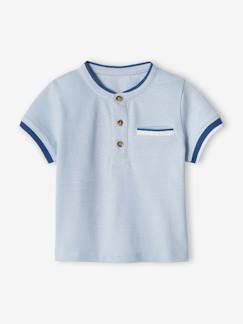 Bébé-T-shirt, sous-pull-Polo bébé en maille piquée