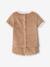 Ensemble bébé tee-shirt + short en éponge bleu grisé+rayé bleu+taupe 22 - vertbaudet enfant 