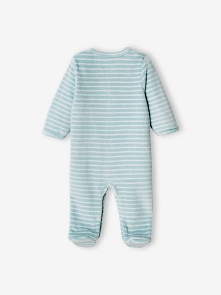 Lot de 2 dors-bien 'bateau' bébé Garçon en velours bleu ciel 4 - vertbaudet enfant 