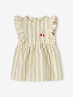 -Robe sans manches bébé seersucker