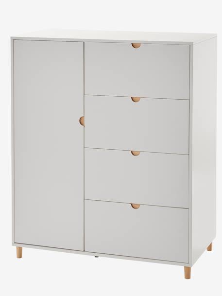 Commode penderie haute SMILE blanc 3 - vertbaudet enfant 