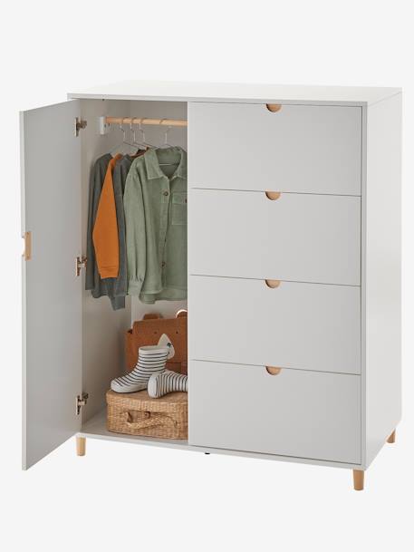 Commode penderie haute SMILE blanc 4 - vertbaudet enfant 