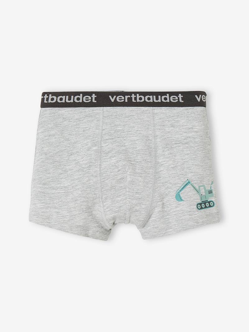 Lot De 5 Boxers Garçon Coton Bio - Motifs Jungle - Taille 6A - VERTBAUDET