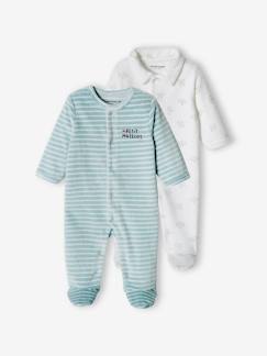 Care - Pyjama - Bébé garçon - Lot de 2, Bleu - Blau (Light blue 700), 0-3  mois (Taille fabricant 50) : : Mode