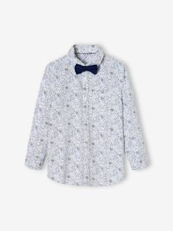 Chemise à fleurs et son noeud papillon garçon  - vertbaudet enfant