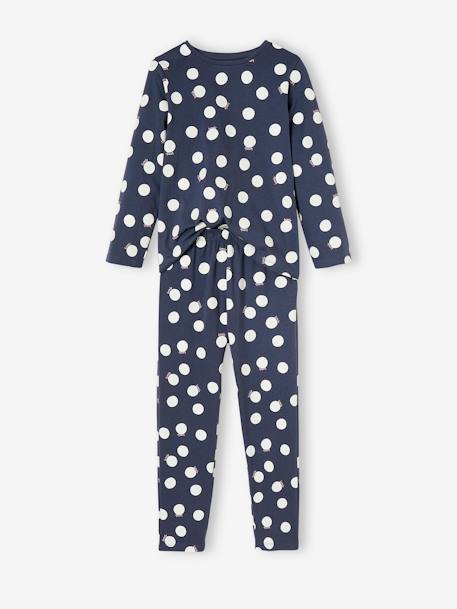 Pyjama à pois fille marine 1 - vertbaudet enfant 