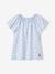 T-shirt imprimé manches papillon fille bleu ciel 1 - vertbaudet enfant 