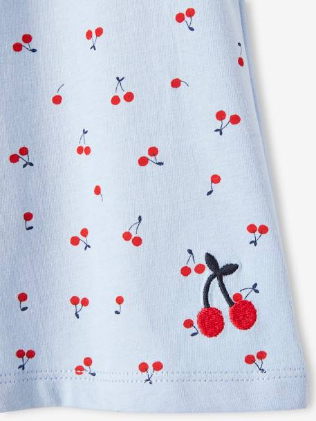 T-shirt imprimé manches papillon fille bleu ciel 3 - vertbaudet enfant 