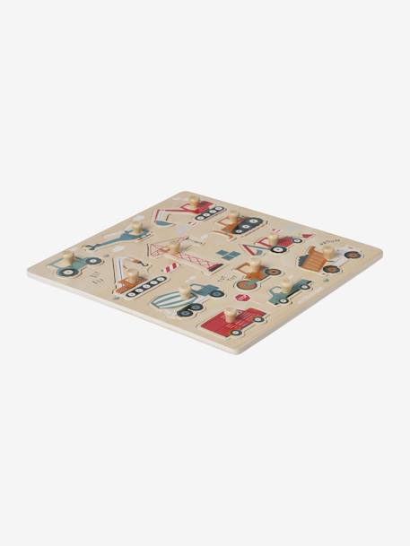 Puzzle boutons Chantier en bois FSC® jaune 5 - vertbaudet enfant 
