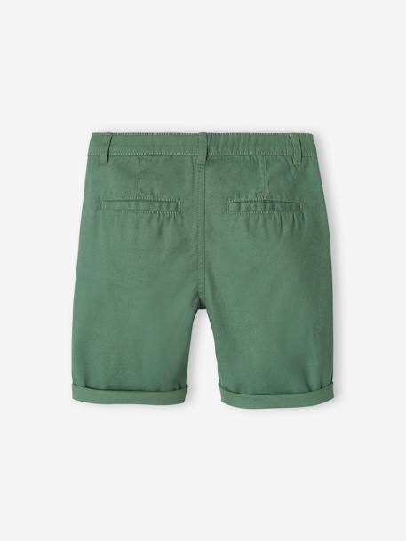 Bermuda chino garçon beige+BLEU+bleu grisé+rouge+sable+vert 29 - vertbaudet enfant 