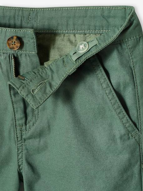 Bermuda chino garçon beige+BLEU+bleu grisé+rouge+sable+vert 27 - vertbaudet enfant 