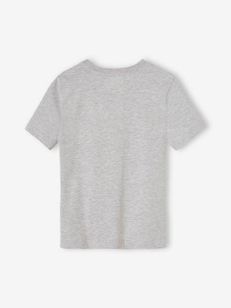 T-shirt à sequins garçon écru+gris chiné 9 - vertbaudet enfant 