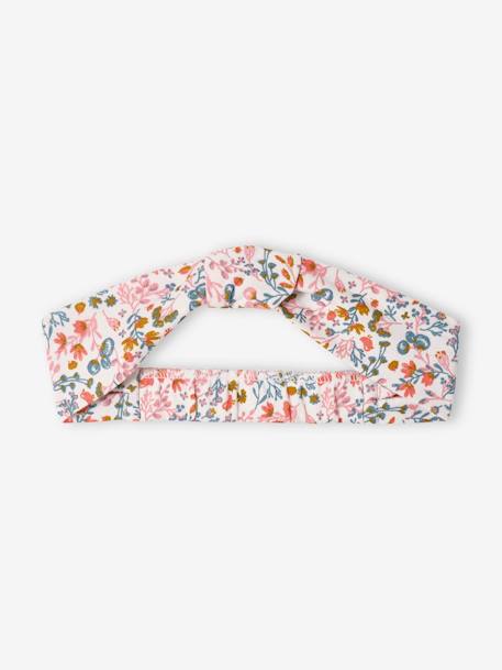 Robe bébé naissance et bandeau assorti beige+rose poudré+tilleul imprimé 8 - vertbaudet enfant 
