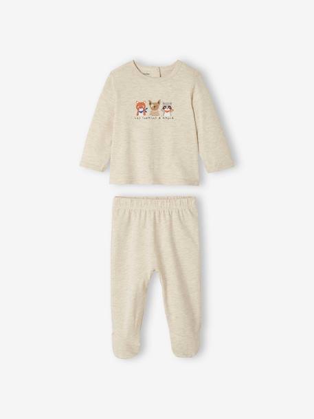 Lot de 2 pyjamas en jersey bébé garçon moutarde 2 - vertbaudet enfant 