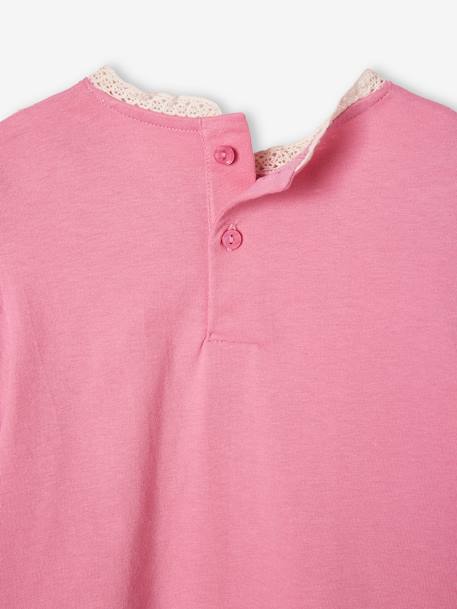 T-shirt blouse fille détails jour échelle rose bonbon 4 - vertbaudet enfant 