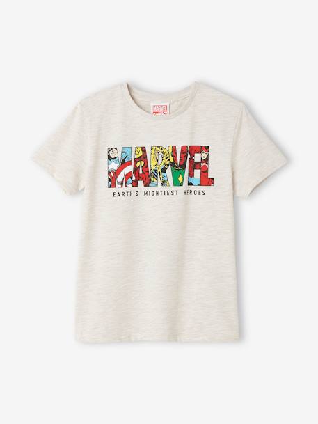 T-shirt garçon Marvel® beige chiné 1 - vertbaudet enfant 