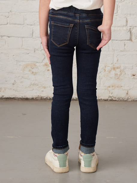 Jean fille tregging Basics bleu jean+stone 13 - vertbaudet enfant 