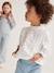 Blouse bébé broderie anglaise à volants blanc+bleu ciel+rose bonbon 2 - vertbaudet enfant 