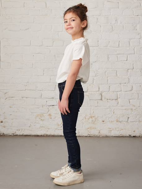 Jean fille tregging Basics bleu jean+stone 6 - vertbaudet enfant 