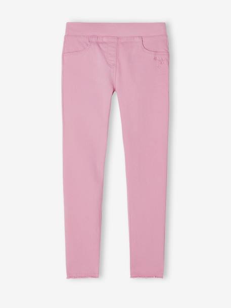 Tregging couleur fille abricot poudré+jaune pâle+mauve 13 - vertbaudet enfant 