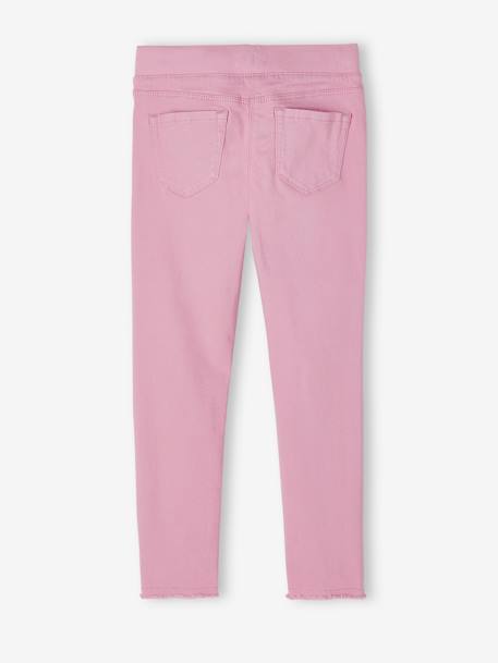 Tregging couleur fille abricot poudré+jaune pâle+mauve 14 - vertbaudet enfant 