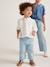 Blouse bébé broderie anglaise à volants blanc+bleu ciel+rose bonbon 4 - vertbaudet enfant 