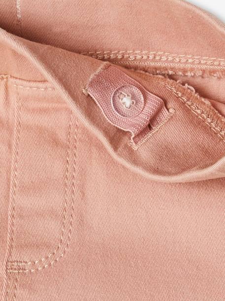 Tregging brodé MorphologiK Large fille rose poudré 4 - vertbaudet enfant 