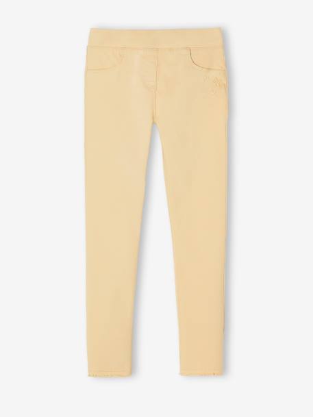 Tregging couleur fille abricot poudré+jaune pâle+mauve 8 - vertbaudet enfant 